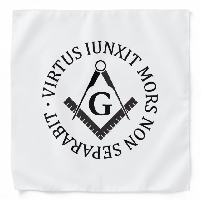 Freemasonry sign bandana (Front)