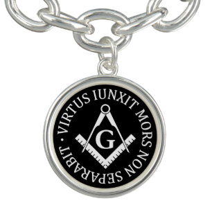 Freemasonry sign charm bracelet