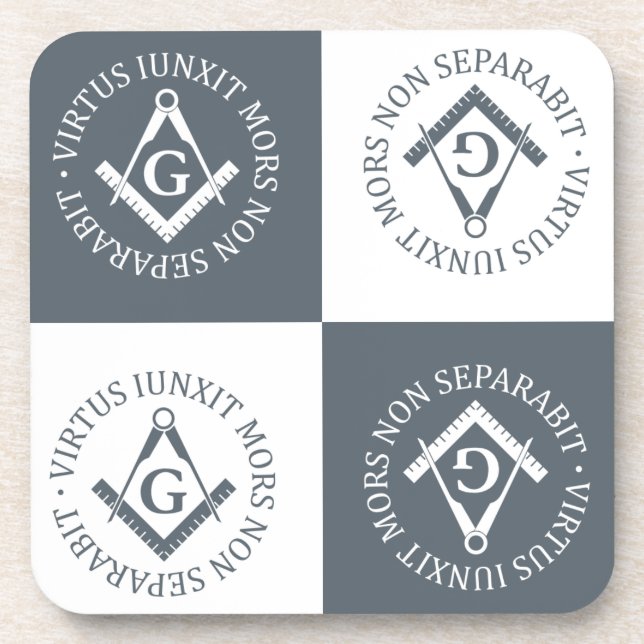 Freemasonry sign drink coaster (Front)