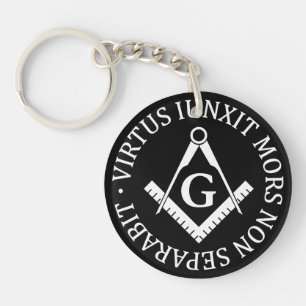 Freemasonry sign keychain