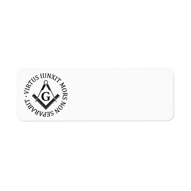 Freemasonry sign label (Front)