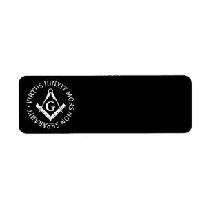 Freemasonry sign label