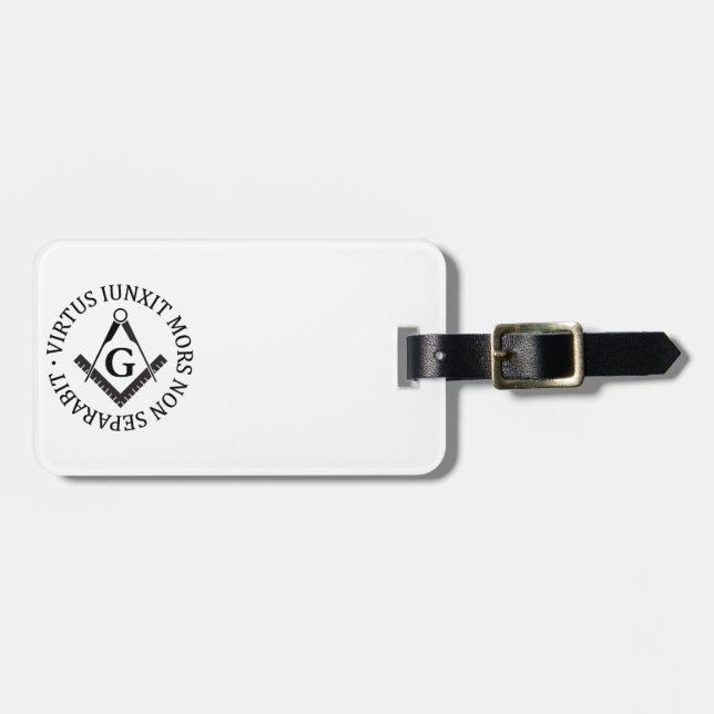 Freemasonry sign luggage tag (Front Horizontal)