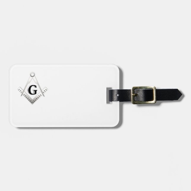 Freemasonry sign luggage tag (Front Horizontal)