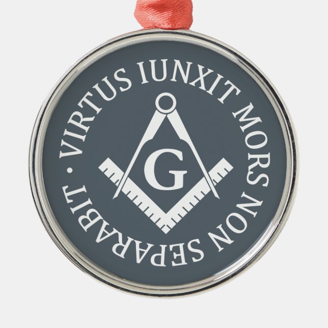 Freemasonry sign metal ornament (Front)