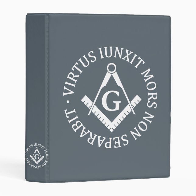 Freemasonry sign mini binder (Front/Spine)