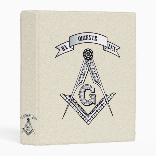 Freemasonry sign mini binder (Front/Spine)