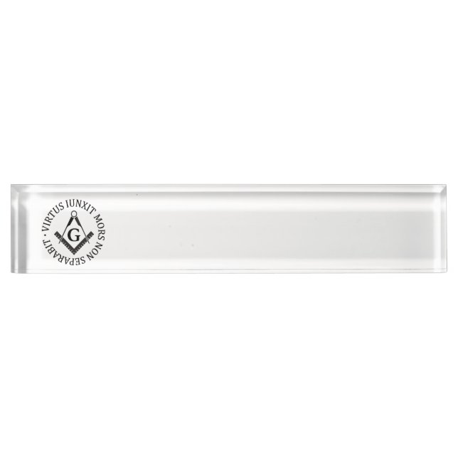 Freemasonry sign name plate (Front)
