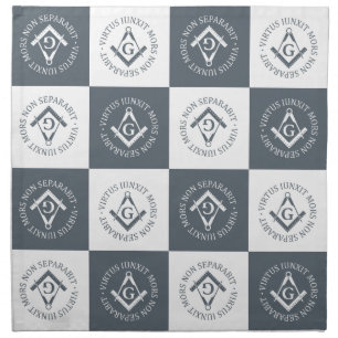 Freemasonry sign napkin