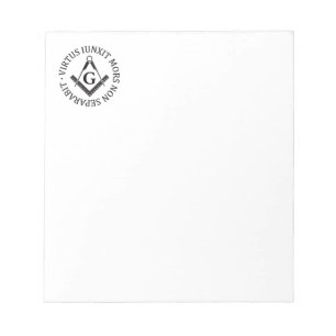 Freemasonry sign notepad