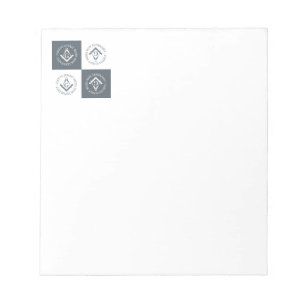 Freemasonry sign notepad