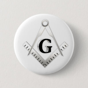 Freemasonry sign pinback button