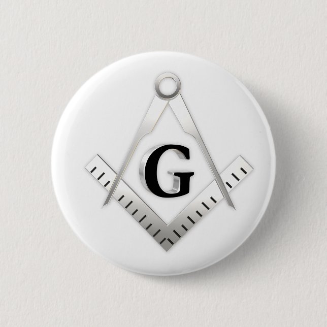 Freemasonry sign pinback button (Front)
