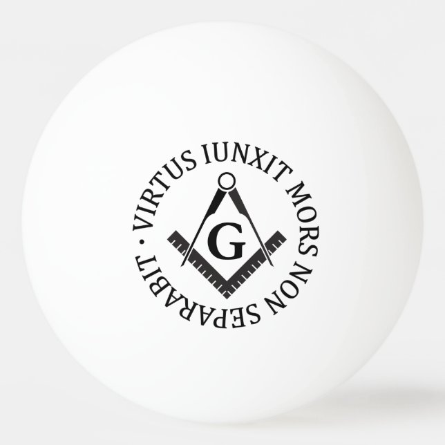 Freemasonry sign Ping-Pong ball (Back)