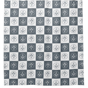 Freemasonry sign shower curtain