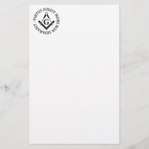 Freemasonry sign stationery