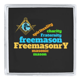 Freemasonry Silver Finish Lapel Pin