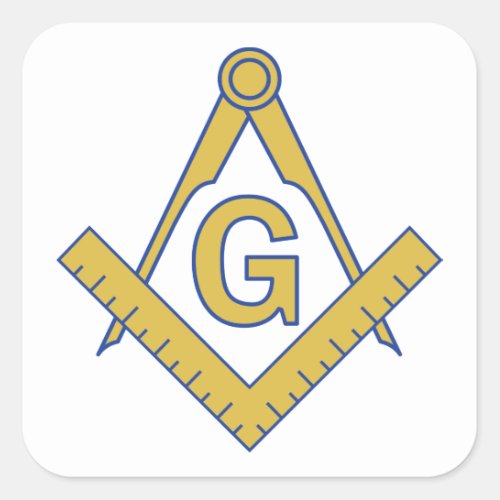 Freemasonry Square Sticker