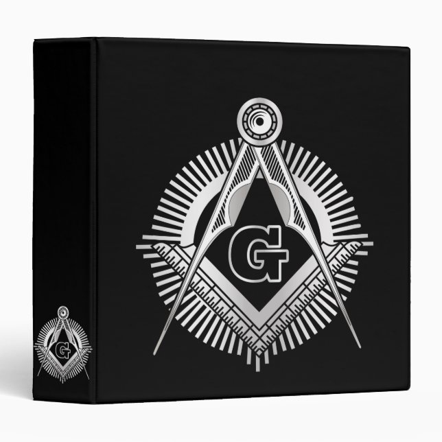 Freemasonry symbol 3 ring binder (Front/Spine)