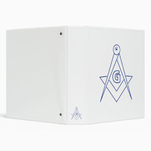 Freemasonry symbol 3 ring binder
