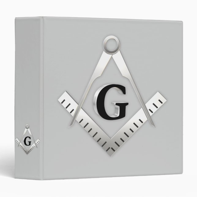 Freemasonry symbol 3 ring binder (Front/Spine)