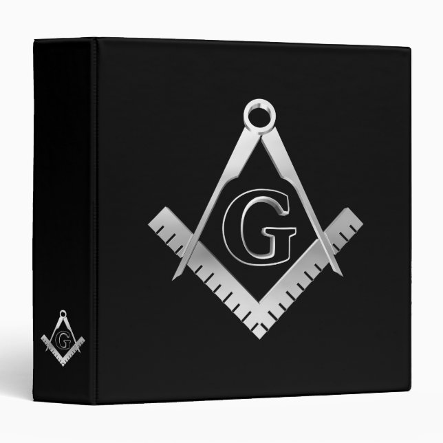 Freemasonry symbol 3 ring binder (Front/Spine)