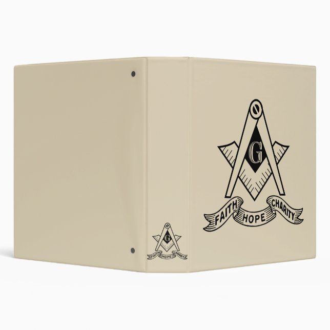 Freemasonry symbol 3 ring binder (Background)