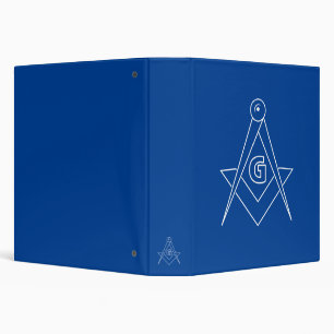 Freemasonry symbol 3 ring binder