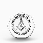 Freemasonry symbol acrylic award<br><div class="desc">Freemasonry symbol</div>