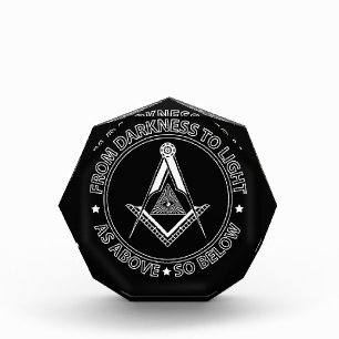 Freemasonry symbol acrylic award