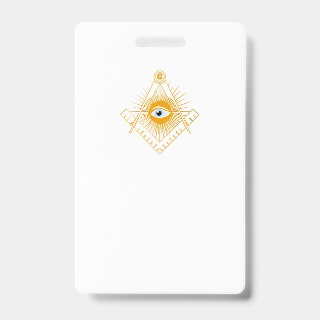 Freemasonry symbol badge (Front)