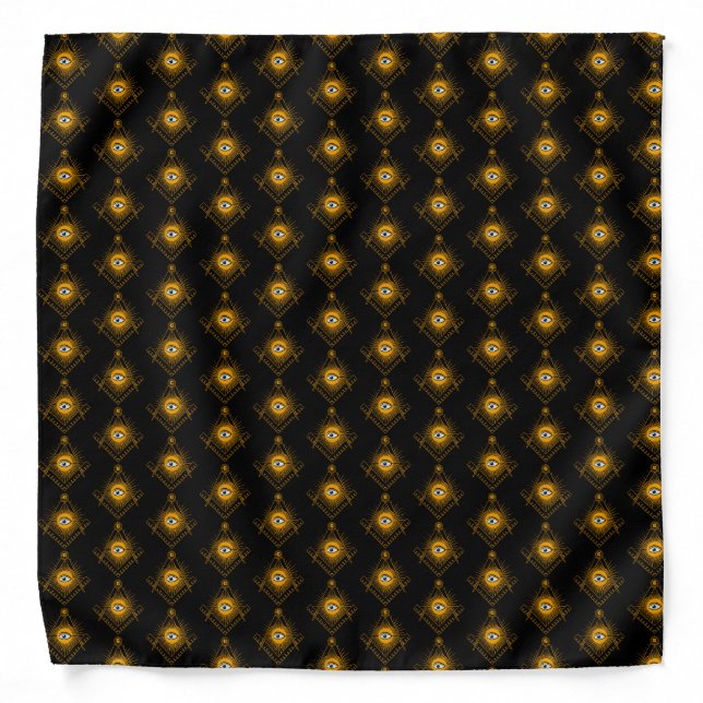 Freemasonry symbol bandana (Front)