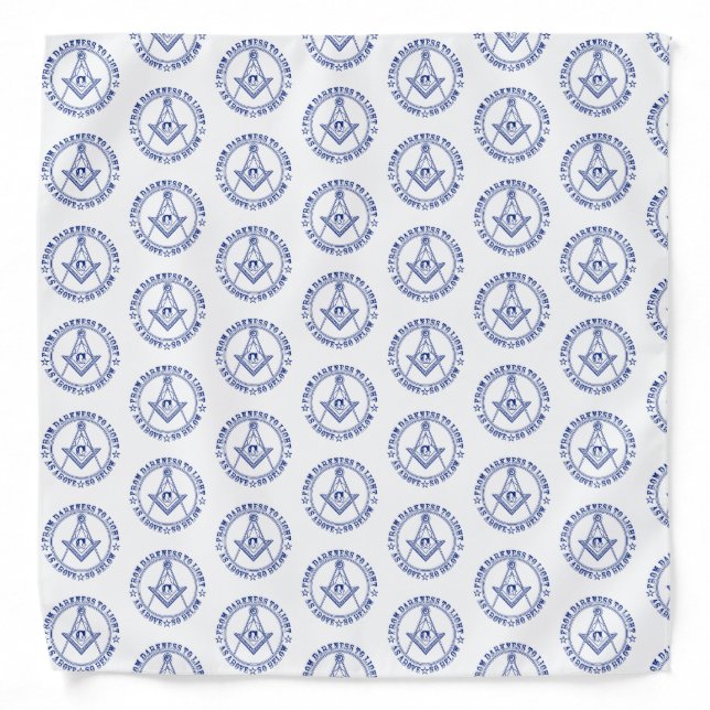 Freemasonry symbol bandana (Front)