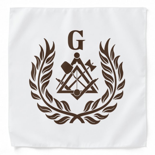 Freemasonry symbol bandana (Front)