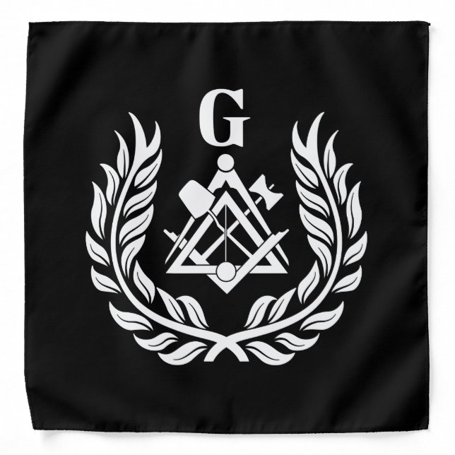 Freemasonry symbol bandana (Front)