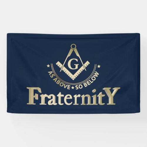 Freemasonry symbol banner