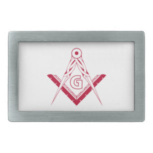 Freemasonry symbol belt buckle