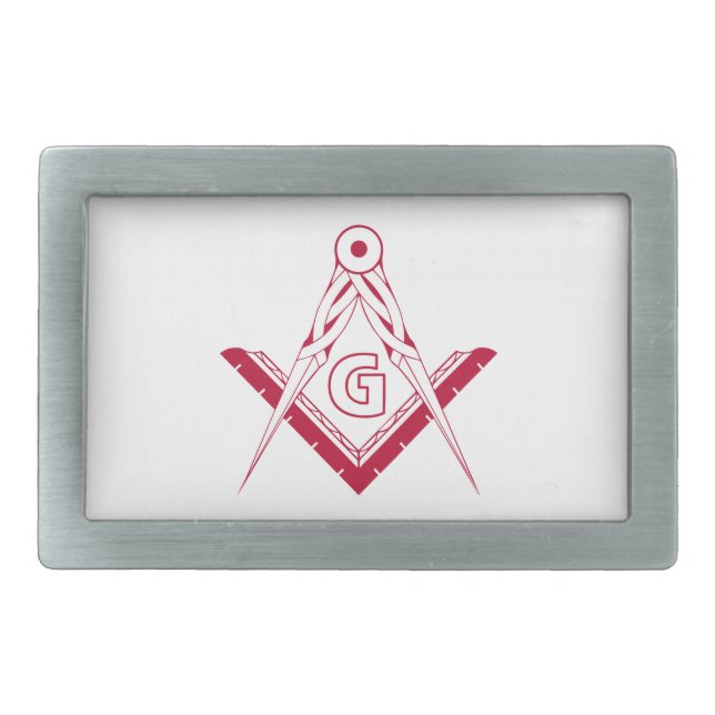 Freemasonry symbol belt buckle (Front)