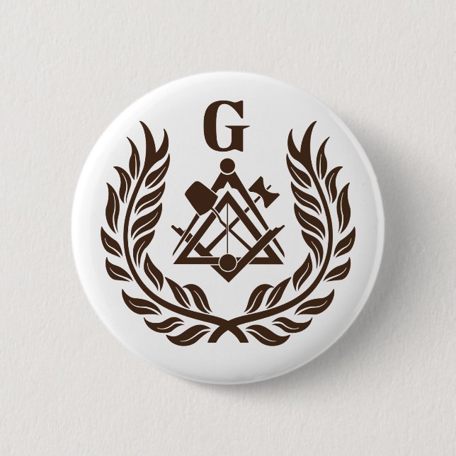 Freemasonry symbol button (Front)