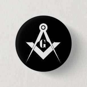 Freemasonry symbol button