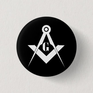 Freemasonry symbol button