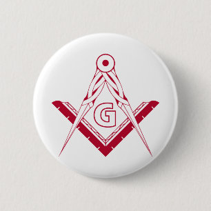 Freemasonry symbol button