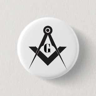 Freemasonry symbol button