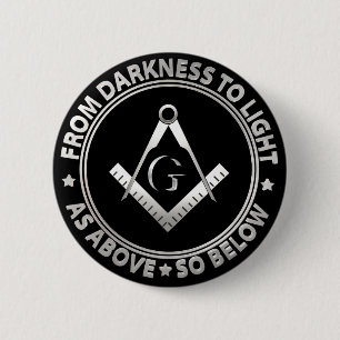 Freemasonry symbol button