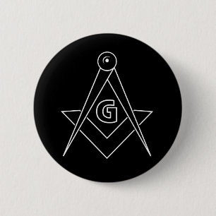 Freemasonry symbol button