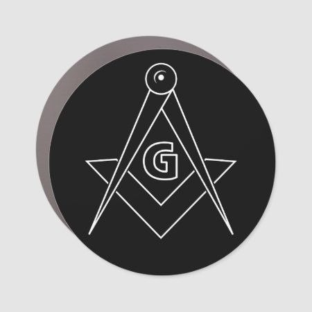 Freemasonry Symbol Car Magnet