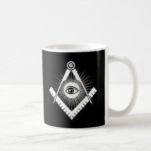 Freemasonry symbol coffee mug