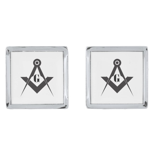 Freemasonry symbol cufflinks (Front)