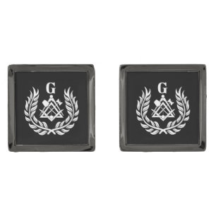 Freemasonry symbol cufflinks