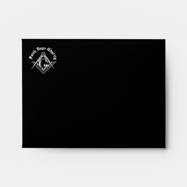 Freemasonry symbol envelope (Front)